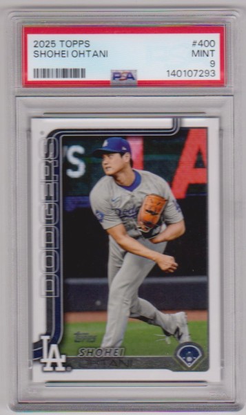 Graded PSA Mint 9 - Shohei Ohtani 2025 Topps #400 Card