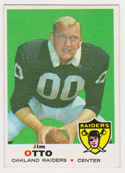 1969 Topps Jim Otto #163 Card - HOF'er 