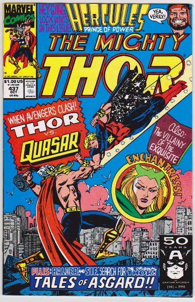 1991 The Mighty Thor #437 Issue - Marvel Comics