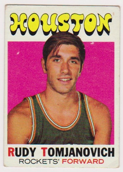 1971-72 Topps Rudy Tomjanovich #91 Rookie Card - HOFer