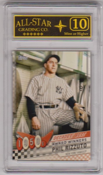 Graded 10 - Phil Rizzuto 2020 Topps Decades' Best #DB-10 Insert Card