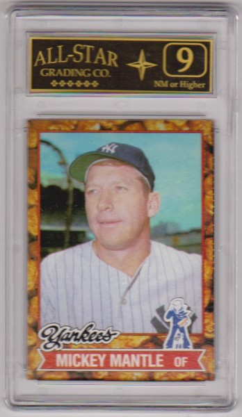 Graded 9 - Mickey Mantle 1982 Topps Cracker Jack #6 Card