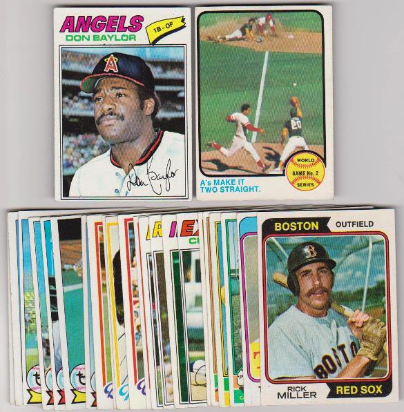 25 Different 1970's Topps Baseball Cards (1973-1979) w/ Don Baylor + More