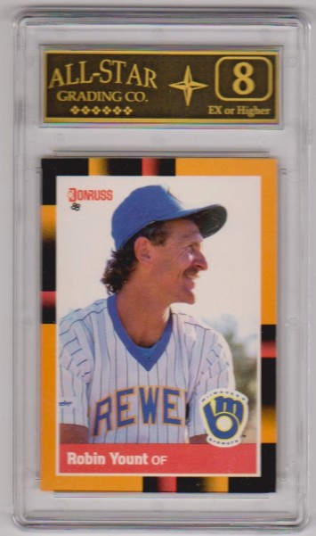 Graded 8 - Robin Yount 1988 Donruss Baseball's Best #183 Card