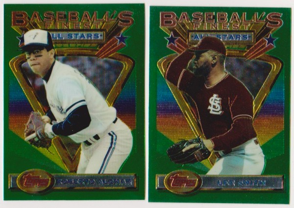 1993 Topps Finest Roberto Alomar #88 + Lee Smith #95 Card Pair