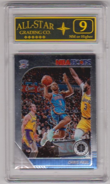 Graded 9 - Chris Paul 2019-20 Hoops Premium Stock #67 Card