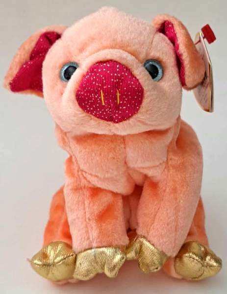 2000 Ty Beanie Baby Zodiac Pig - With Original Tags