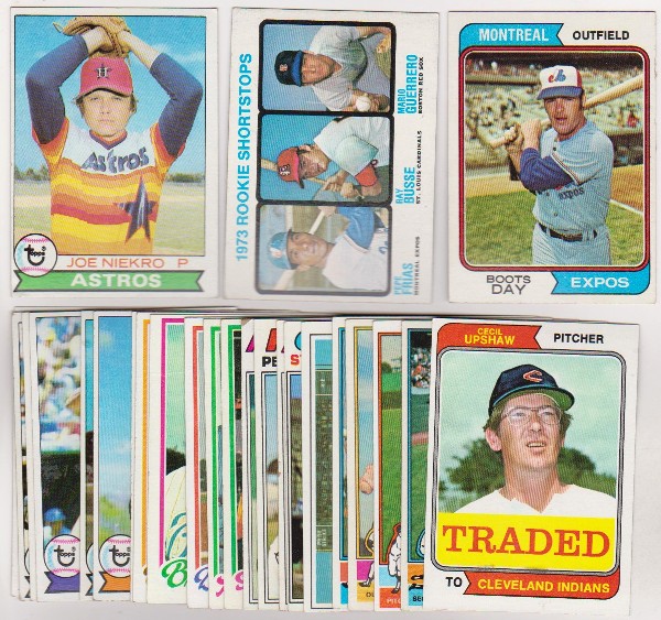 25 Different 1970's Topps Baseball Cards (1973-1979) w/ Joe Niekro + More