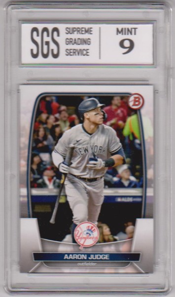 Graded Mint 9 - Aaron Judge 2023 Bowman #59 Card