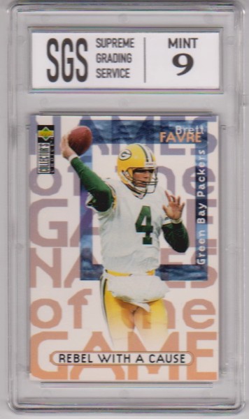 Graded Mint 9 - Brett Favre 1997 Collector's Choice #71 Card