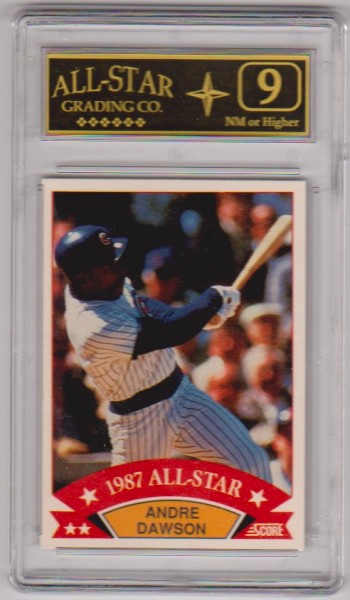 Graded 9 - Andre Dawson 1988 Score Box Bottoms #16 of 18 Card