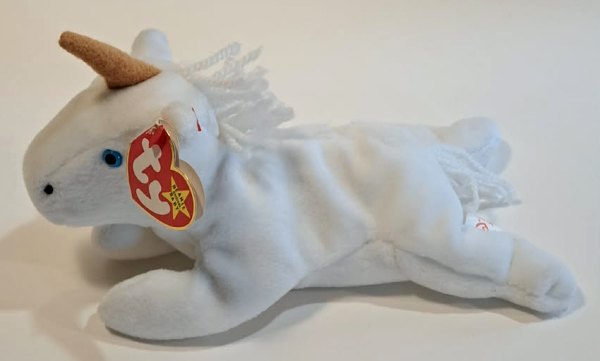 1993 Ty Beanie Baby Mystic The Unicorn - With Original Tags Attached