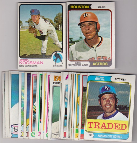 25 Different 1970's Topps Baseball Cards (1973-1979) w/ Jerry Koosman + More