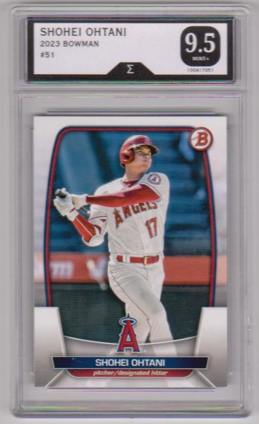 Graded Sigma Mint+ 9.5 - Shohei Ohtani 2023 Bowman #51 Card