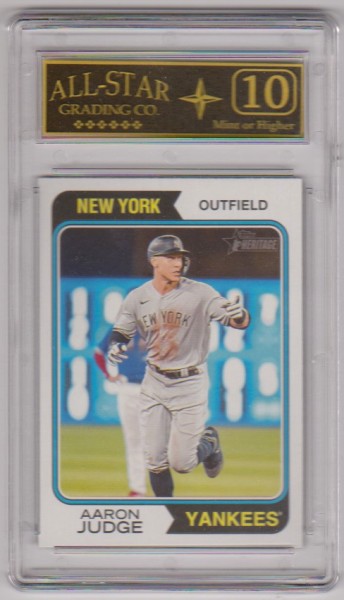 Graded 10 - Aaron Judge 2023 Topps Heritage #152 Card