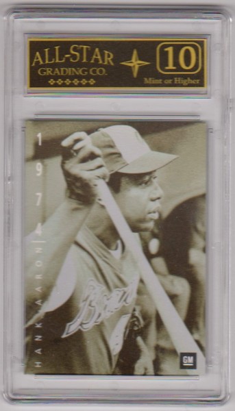 Graded 10 - Hank Aaron 1994 Upper Deck GM #1 Card