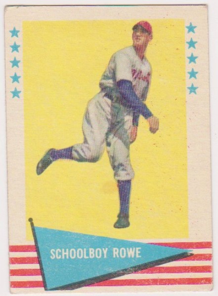 1961 Fleer Schoolboy Rowe #73 Card