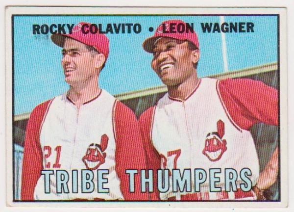 1967 Topps Rocky Colavito/Leon Wagner Tribe Thumpers #109 Card