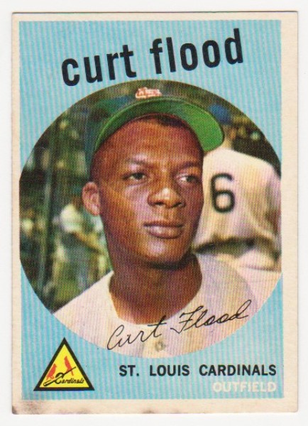 1959 Topps Curt Flood #353 Card - 2nd Year