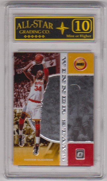 Graded 10 - Hakeem Olajuwon 2019-20 Donruss Optic #9 Card