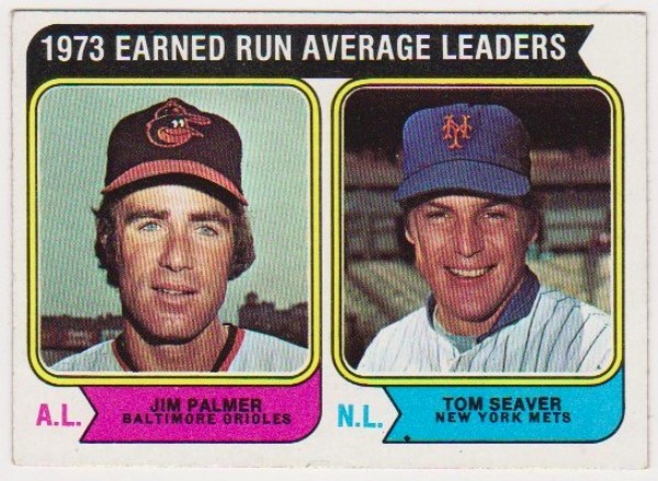 1974 Topps Jim Palmer/Tom Seaver #206 Card - HOF'ers