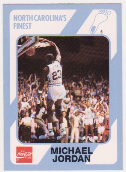  Michael Jordan 1989 North Carolina #16 College Card