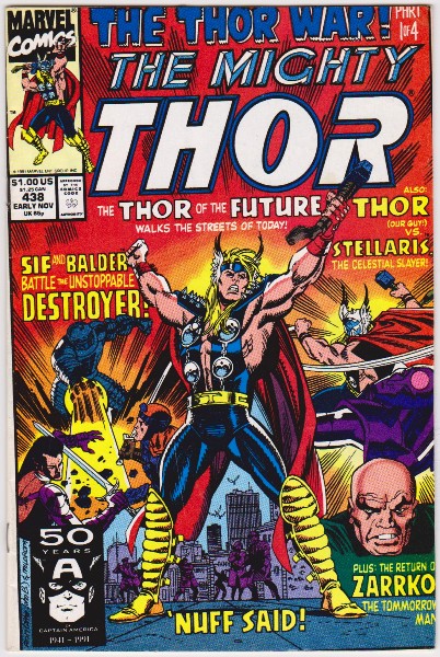 1991 The Mighty Thor #438 Issue - Marvel Comics