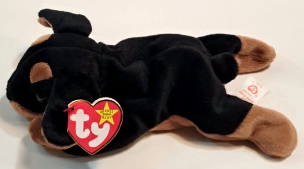 1996 Ty Beanie Baby Doby The Doberman - With Original Tags