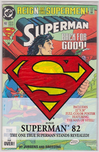 Sealed - 1993 DC Comics SUPERMAN #82 Issue 