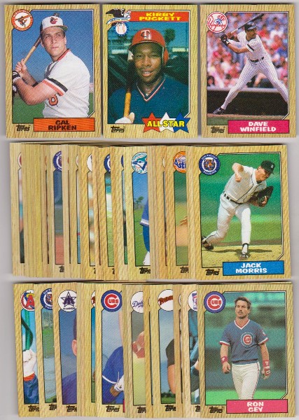 150 Different 1987 Topps Baseball Cards w/ Cal Ripken + More