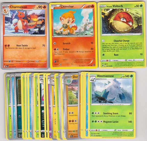 25 Different Pokemon Trading Cards w/ Charmeleon + More