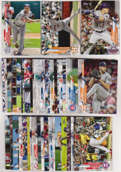 100 Different 2020 Topps Update Baseball Cards w/ Max Scherzer + More