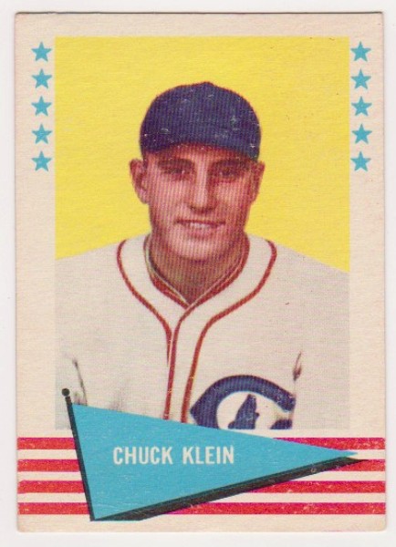 1961 Fleer Chuck Klein #51 Card - HOF'er