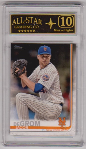 Graded 10 - Jacob DeGrom 2019 Topps #200 Card