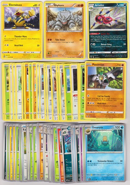 50 Different Pokemon Trading Cards w/ Electabuzz + More