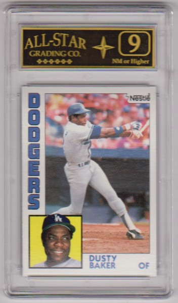 Graded 9 - Dusty Baker 1984 Topps Nestle #40 Card