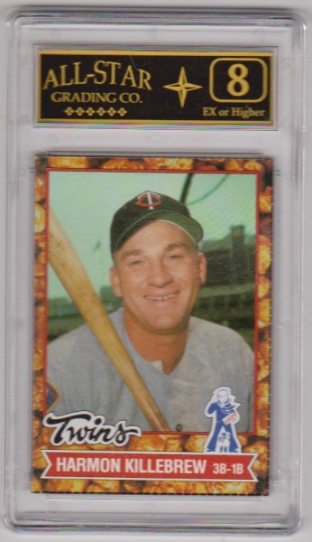 Graded 8 - Harmon Killebrew 1982 Topps Cracker Jack #5 Card