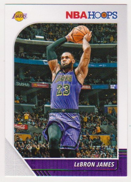 Lebron James 2019-20 Hoops #87 Card
