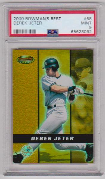 Graded PSA Mint 9 - Derek Jeter 2000 Bowman's Best #68 Card