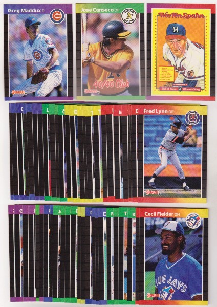 150 Assorted 1989 Donruss Baseball Cards w/ Stars - Greg Maddux + More