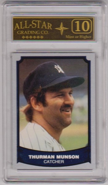 Graded 10 - Thurman Munson 1988 Pacific Baseball Legends #34 Card