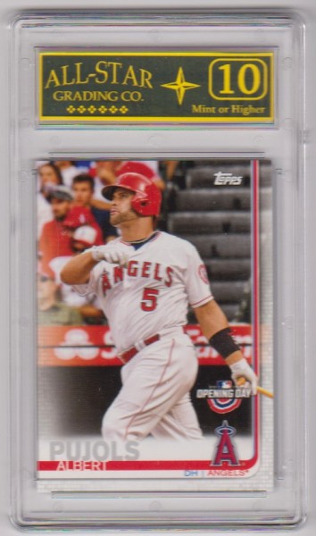 Graded 10 - Albert Pujols 2019 Topps Opening Day #65 Card