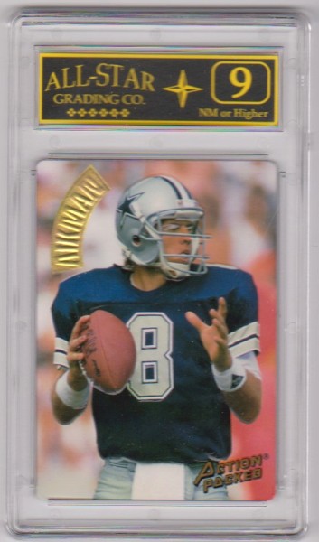 Graded 9 - Troy Aikman 1994 Action Packed Prototype #FB941 Card