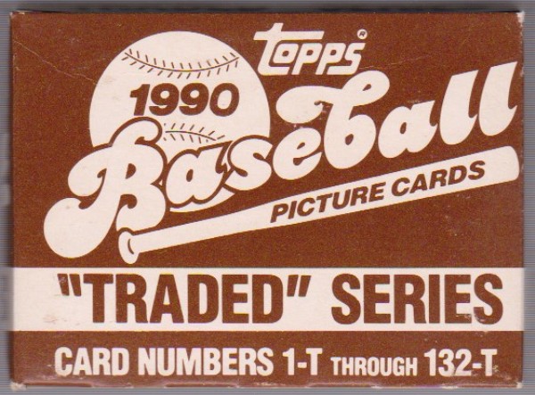 1990 Topps Traded Baseball 132 Card Set In Factory Box