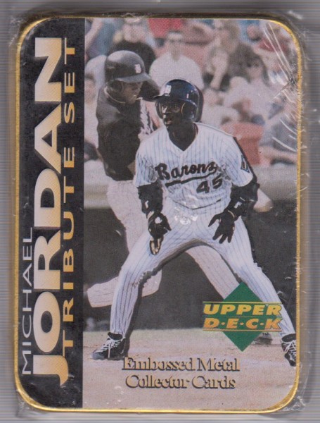 1995 Upper Deck Michael Jordan 5 Card Baseball Metal Set - Sealed