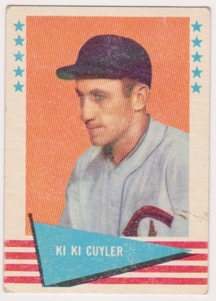 1961 Fleer Ki Ki Cuyler #19 Card - HOF'er