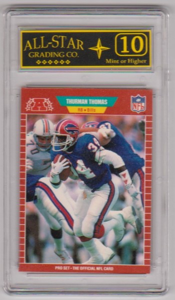 Rookie Graded 10 - Thurman Thomas 1989 Pro Set #32 Card