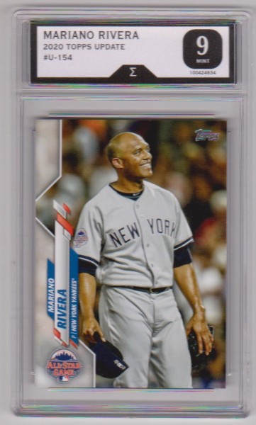 Graded Sigma Mint 9 - Mariano Rivera 2020 Topps Update #U-154 Card