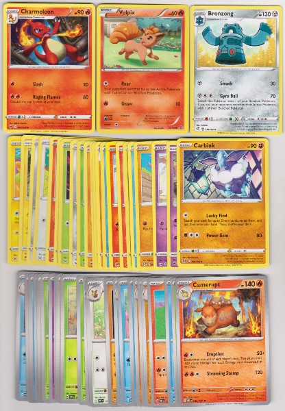 50 Different Pokemon Trading Cards w/ Charmeleon + More