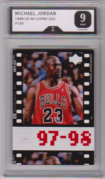 Graded Sigma Mint 9  - Michael Jordan 1998 Upper Deck Living Legends #120 Card
